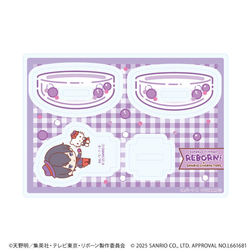 『家庭教師ヒットマンREBORN!×SANRIO CHARACTERS』ゆらゆらアクリルスタンド05/雲雀恭弥×ハローキティ(コラボイラスト)